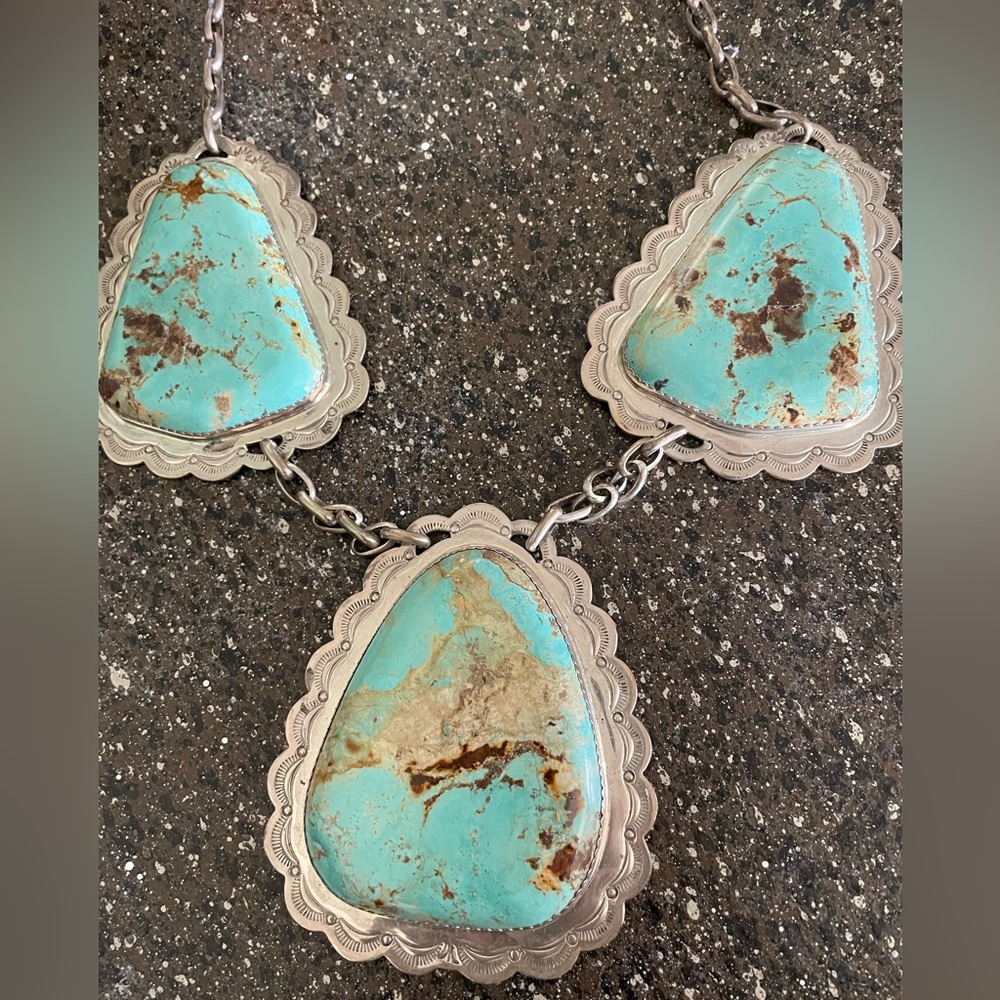 **Turquoise Statement Necklace** - Picture 2 of 6